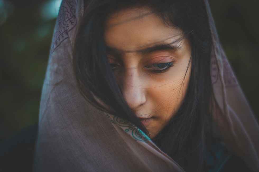 photo of woman wearing headscarf
