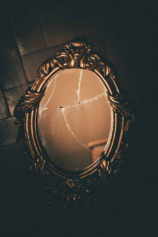 brass framed wall mirror